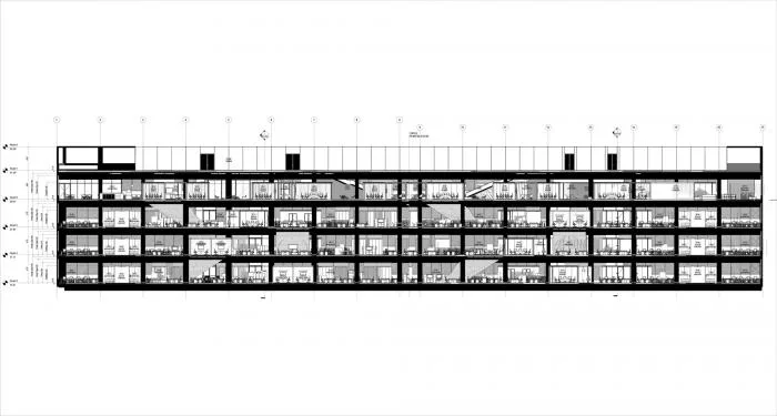 BIM Architecture | A Dynamic Space Like an Outdoor Theater - Mercado Libre Office