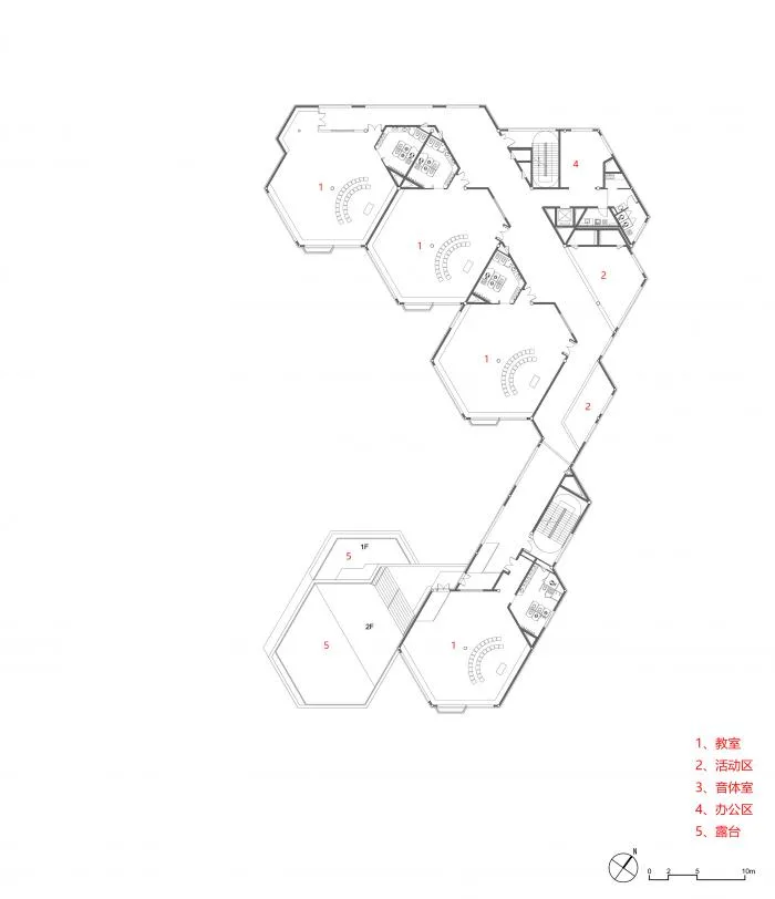 BIM Architecture | Hexagonal 'Hive' Shaped by Simple Geometry: Yangjiadun Branch of Hangzhou Pule Kindergarten/Goa Elephant Design