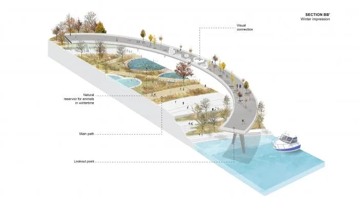 BIM Architecture | Natural Station on the Riverbank: Hanjiang Citizen Park Natural Swimming Pool/Baizhu Architecture+Carve in Sericulture District