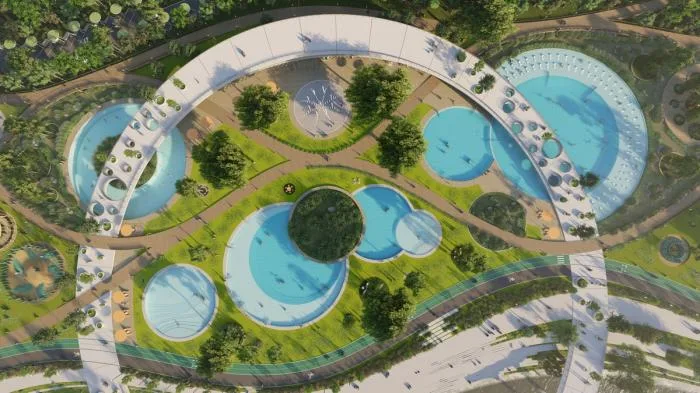 BIM Architecture | Natural Station on the Riverbank: Hanjiang Citizen Park Natural Swimming Pool/Baizhu Architecture+Carve in Sericulture District