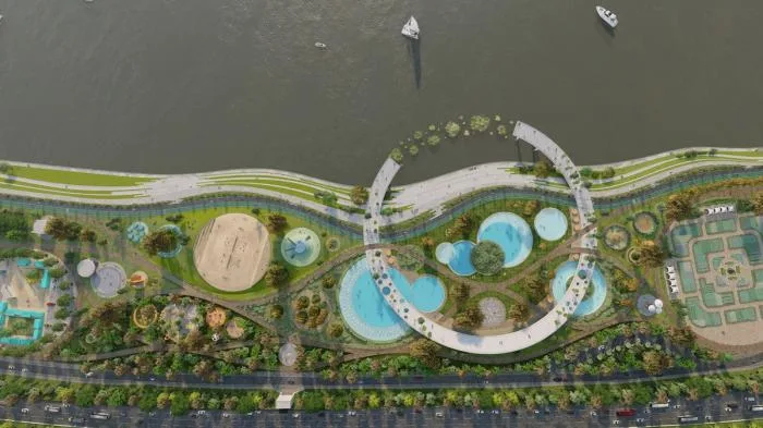 BIM Architecture | Natural Station on the Riverbank: Hanjiang Citizen Park Natural Swimming Pool/Baizhu Architecture+Carve in Sericulture District