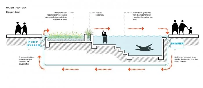 BIM Architecture | Natural Station on the Riverbank: Hanjiang Citizen Park Natural Swimming Pool/Baizhu Architecture+Carve in Sericulture District