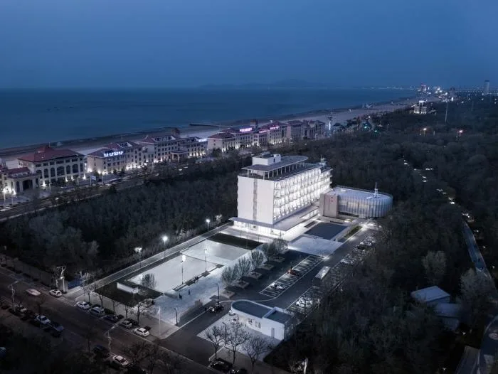 BIM Architecture | Yantai Marine Economic Innovation Zone Headquarters Base Renovation/Water Stone Design