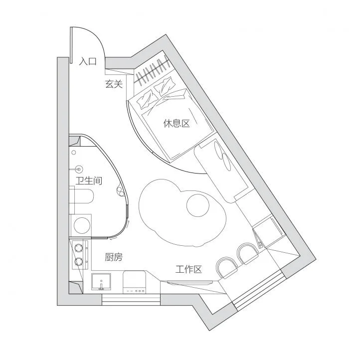 BIM Architecture | 'Micro Residence' spatial release and theatrical design for tiny units