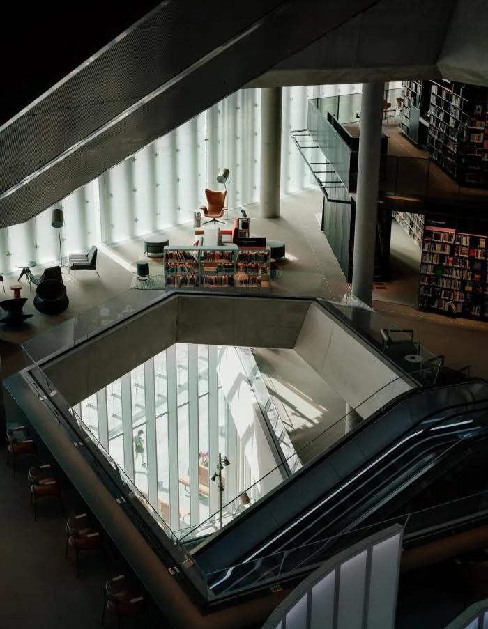 BIM architecture | Enjoying sunbathing under foggy curtain walls: Norwegian Library "Deichman"