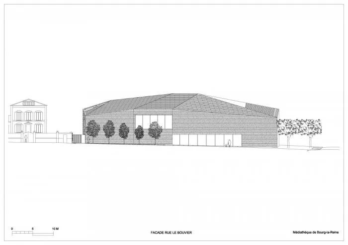 BIM Architecture | Town Tree Courtyard - Queenstown Media Library