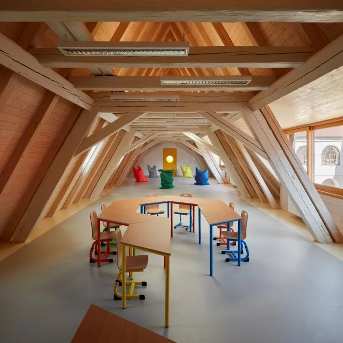 BIM Architecture | Children's Castle in Fairy Tale Books: Vřesovice Elementary School Expansion