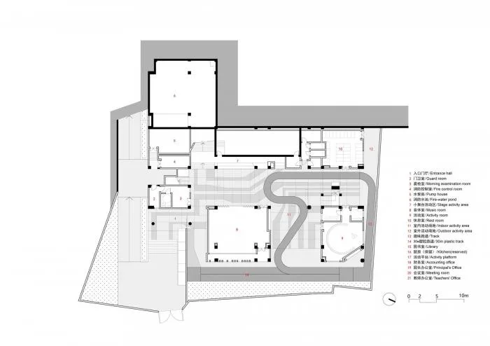 BIM Architecture | Expression of Terrain Relationships: Wushe Town Central Kindergarten/Dongyi Architecture