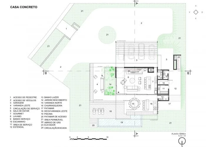 BIM architecture | Creating hierarchical and horizontally nested spaces: Brazilian "movie" residences