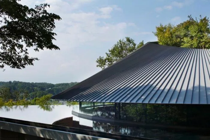 BIM Architecture | Like a Round Hat: Cemetery Community Hall by the Narrow Mountain Lake/Nakamura Taki& NAP