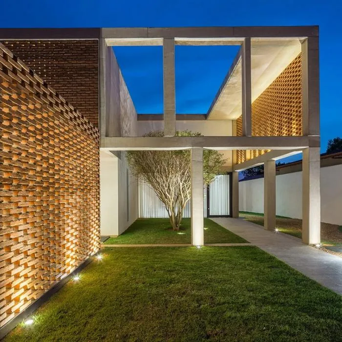 BIM Architecture | Concrete "Grid" Residential Buildings with Aesthetic Structural Form