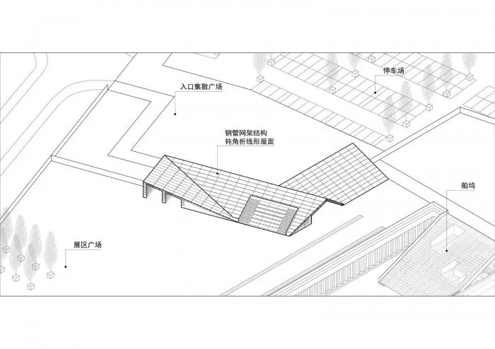 BIM Architecture | 2019 Shanghai Urban Space Art Season Main Exhibition Hall Entrance Security Check Shed/Tongji Original Design Studio