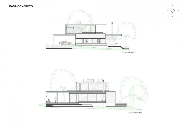 BIM architecture | Creating hierarchical and horizontally nested spaces: Brazilian "movie" residences