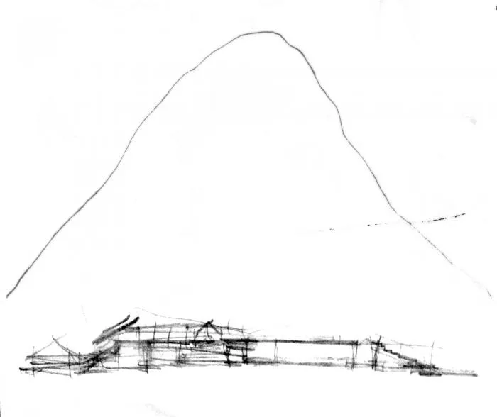 BIM Architecture | Giant Stone Creeping at the Foot of the Mountain: Louna Camping Service Center/Li Xinggang Studio