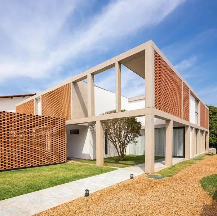 BIM Architecture | Concrete "Grid" Residential Buildings with Aesthetic Structural Form