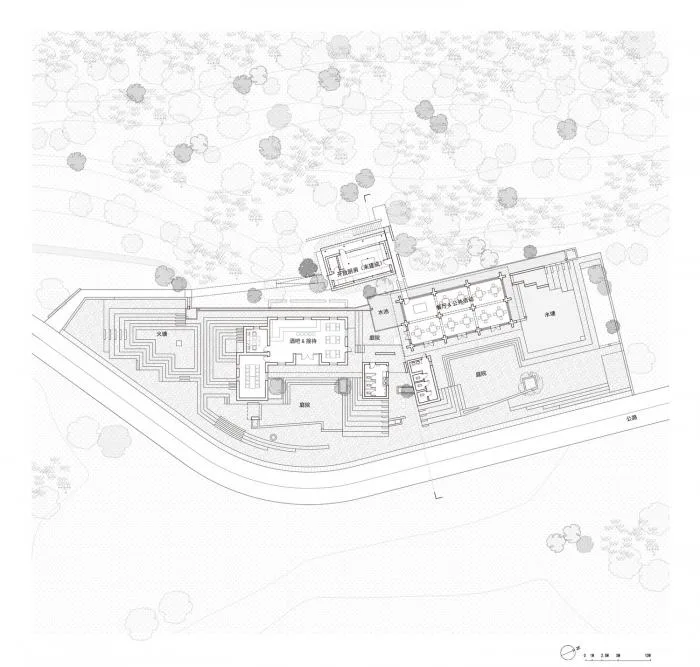 BIM Architecture | Giant Stone Creeping at the Foot of the Mountain: Louna Camping Service Center/Li Xinggang Studio