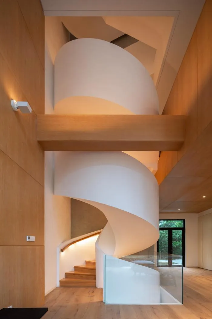 BIM Architecture | Quiet and Warm Space, Hangzhou Spiral Villa/Diyoukuang Architectural Design Studio