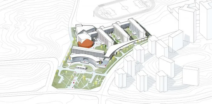 BIM Architecture | Stereoscopic "Courtyard" Space: Yunnan Normal University Experimental High School/Tsinghua University Architectural Design Institute+Tsinghua University School of Architecture