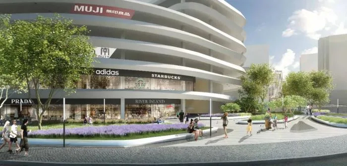 BIM Architecture | GWP New Work | 'Infinite Flow' - Demonstration Three Dimensional Parking Building in Dongguan CBD