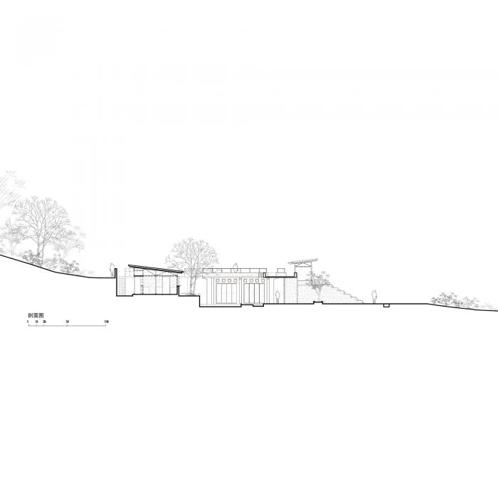 BIM Architecture | Giant Stone Creeping at the Foot of the Mountain: Louna Camping Service Center/Li Xinggang Studio