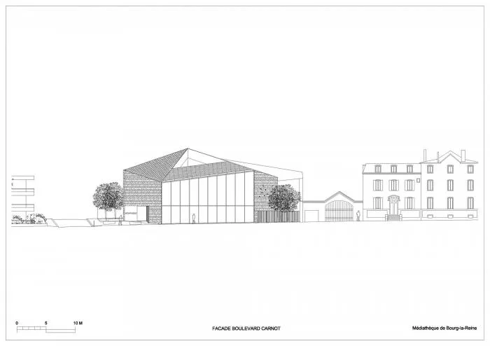 BIM Architecture | Town Tree Courtyard - Queenstown Media Library