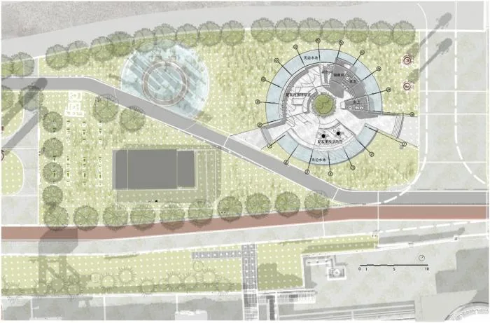 BIM architecture | Form gathering but spirit dispersing, clean water pool coffee shop/Tongji original design studio