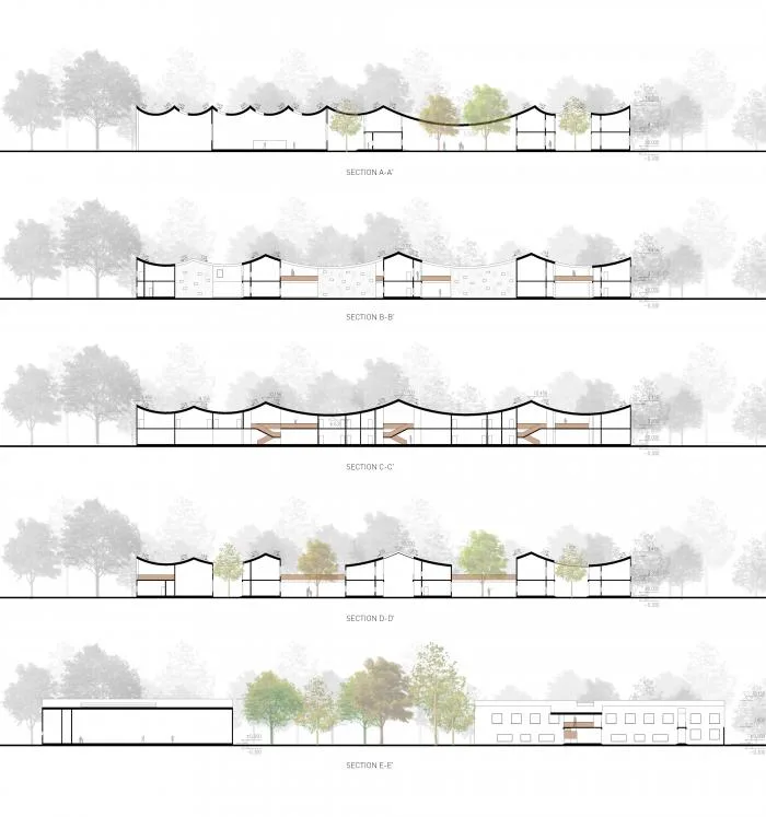 BIM Architecture | Czech LO Š BATES Elementary School Design Bid Proposal: Continuation Penetration Sharing/Regular Architecture Firm