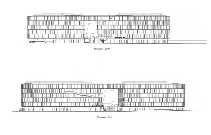 BIM architecture | Freely interpreted enclosed courtyard: Nanjing Pukou Cultural Center/BAU Architecture and Urban Design Firm