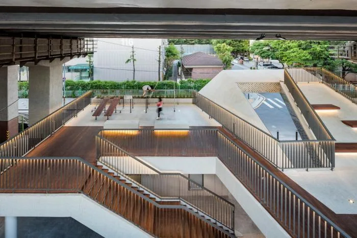 BIM Architecture | Seoul Terrace Square, Regenerated Space Under Elevated Bridge
