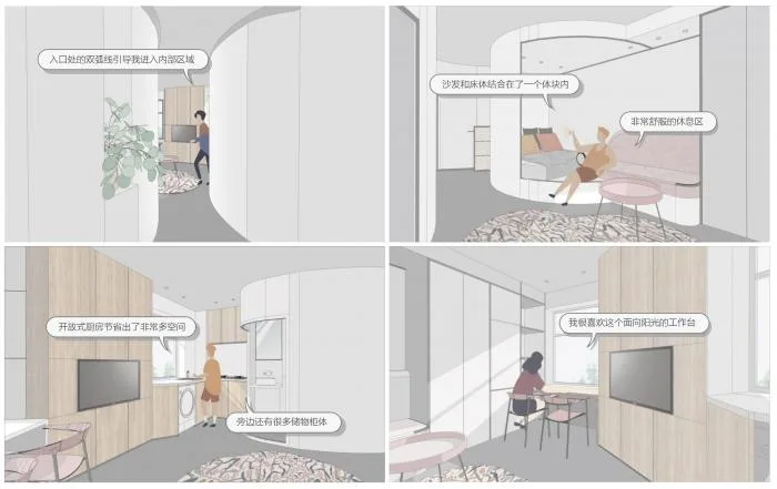 BIM Architecture | 'Micro Residence' spatial release and theatrical design for tiny units