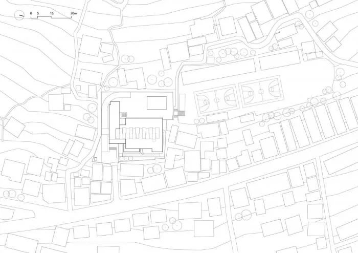 BIM Architecture | Expression of Terrain Relationships: Wushe Town Central Kindergarten/Dongyi Architecture