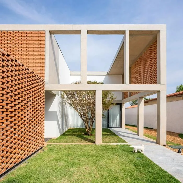 BIM Architecture | Concrete "Grid" Residential Buildings with Aesthetic Structural Form