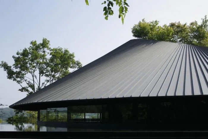 BIM Architecture | Like a Round Hat: Cemetery Community Hall by the Narrow Mountain Lake/Nakamura Taki& NAP