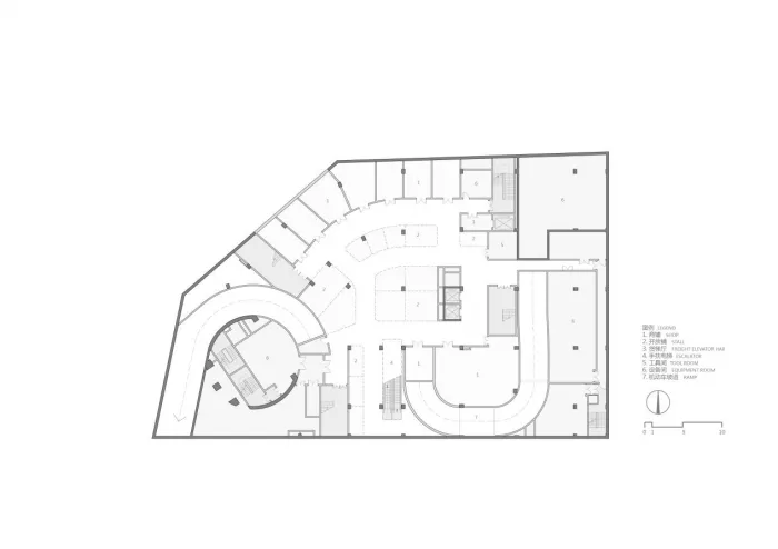 BIM Architecture | GWP New Work | 'Infinite Flow' - Demonstration Three Dimensional Parking Building in Dongguan CBD