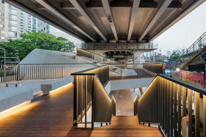 BIM Architecture | Seoul Terrace Square, Regenerated Space Under Elevated Bridge