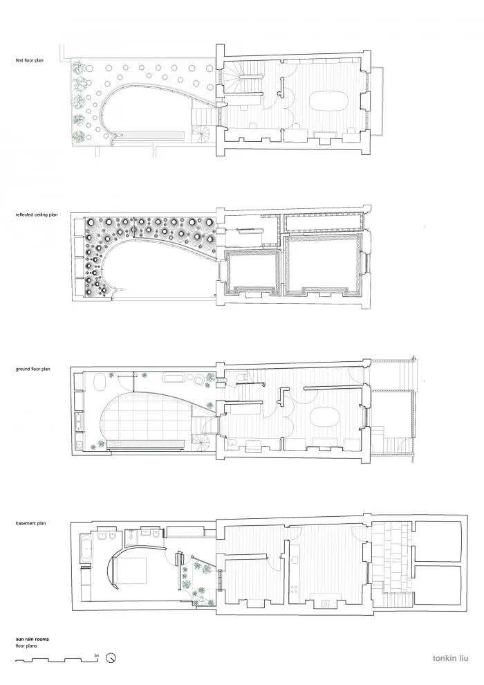 BIM Architecture | Greenery and Enchanting Twisting: Rain and Rain Houses