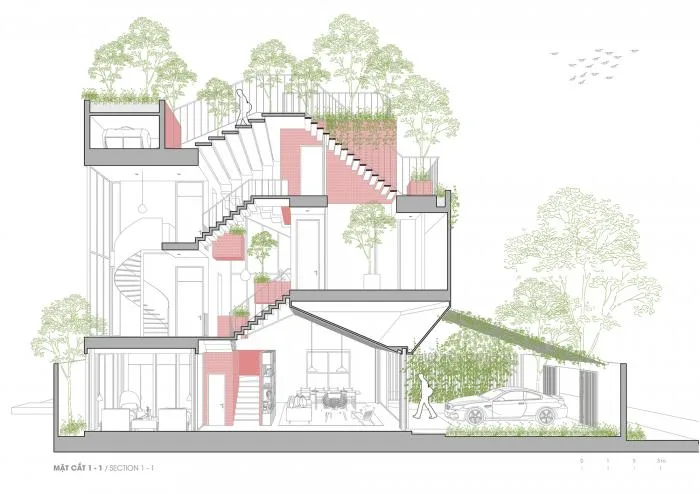 BIM architecture | Poetic dwelling in the city, terrace park cabin