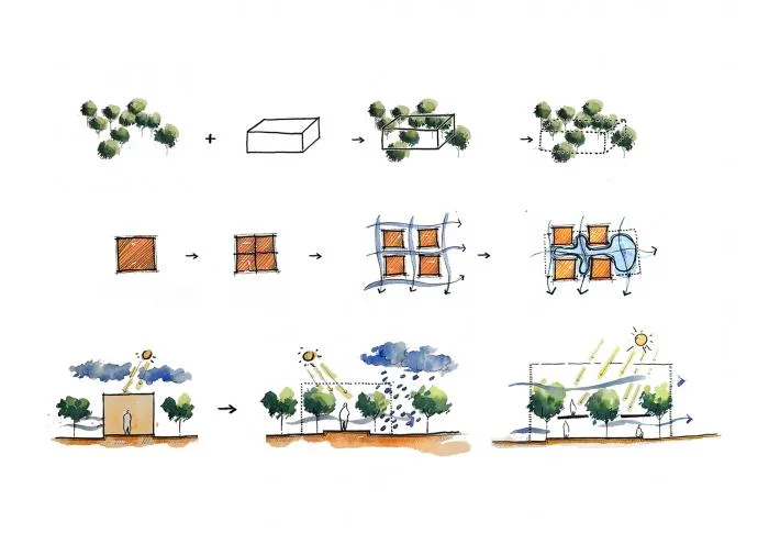 BIM Architecture | Gentle Breeze, Fluttering Light and Shadow: Vietnam's 'Self breathing' Wall House