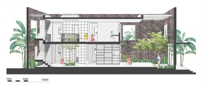 BIM Architecture | Gentle Breeze, Fluttering Light and Shadow: Vietnam's 'Self breathing' Wall House