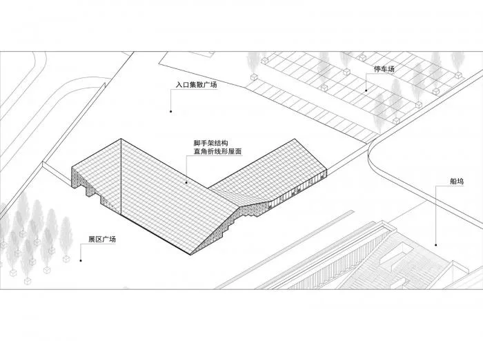 BIM Architecture | 2019 Shanghai Urban Space Art Season Main Exhibition Hall Entrance Security Check Shed/Tongji Original Design Studio