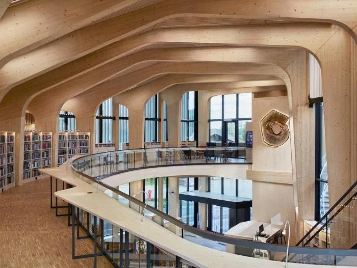 BIM Architecture | Norwegian Collection Library: Vertical Wood Weaves Soft Facades/Helen&  Hard