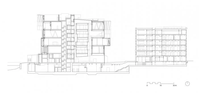 BIM Architecture | Heilbronn Technology Museum, a spiral enclosed horseshoe shaped space