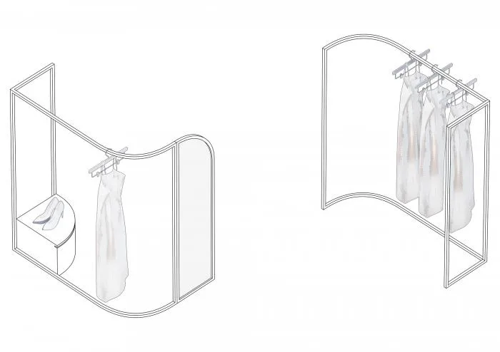 BIM Architecture | Like being in an Abstract and Constructivist Art Museum - ON/OFF Fashion Buying Shop/Studiolite