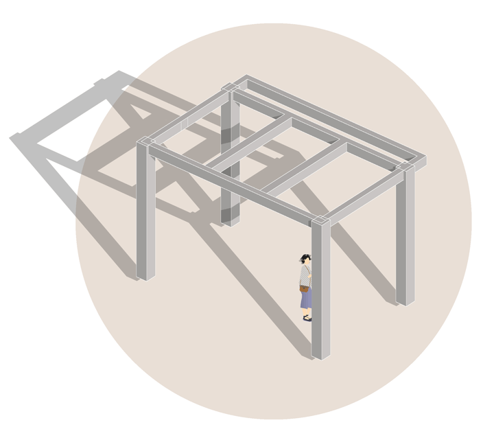 BIM architecture | One meter storage: showcasing skills quietly in a 100 square meter yard