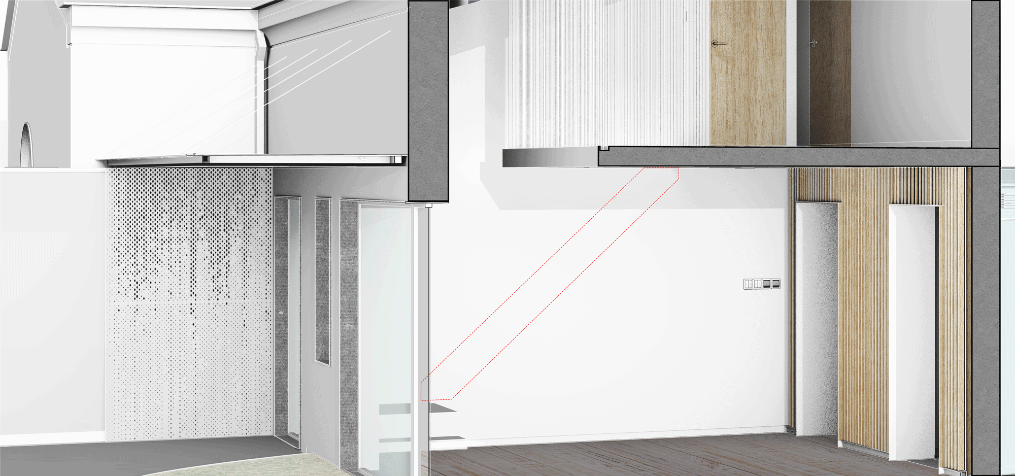 BIM architecture | One meter storage: showcasing skills quietly in a 100 square meter yard