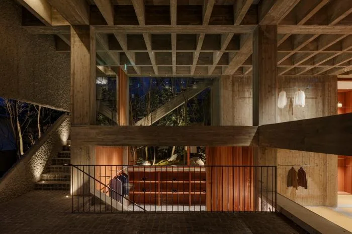 BIM Architecture | Thick and Transparent: Daihara Kendo Semi elevated Brand Store/Shimokawa Toru Architecture Firm