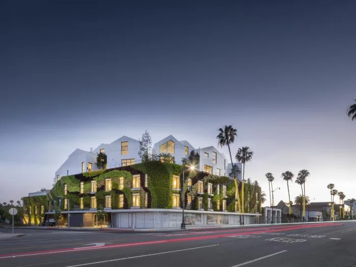 BIM Architecture | MAD's first project in the United States, 'Beverly Hills Courtyard,' completed, small village on the hillside