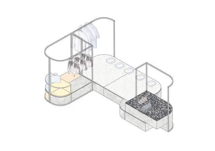 BIM Architecture | Like being in an Abstract and Constructivist Art Museum - ON/OFF Fashion Buying Shop/Studiolite