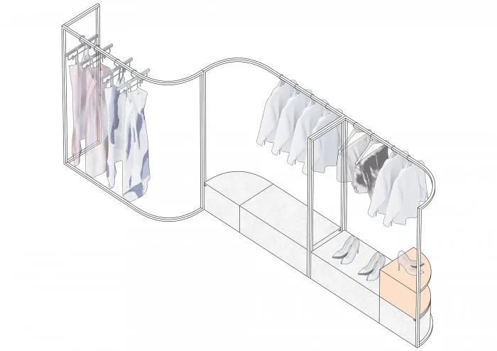 BIM Architecture | Like being in an Abstract and Constructivist Art Museum - ON/OFF Fashion Buying Shop/Studiolite
