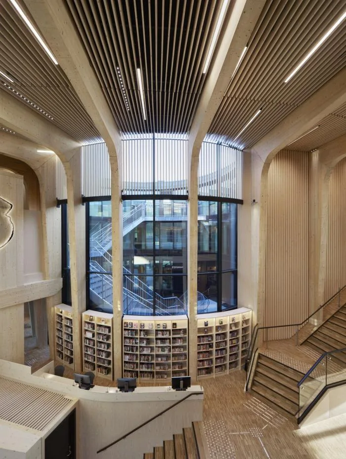 BIM Architecture | Norwegian Collection Library: Vertical Wood Weaves Soft Facades/Helen&  Hard